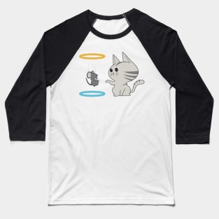 Mouse in Portal Baseball T-Shirt